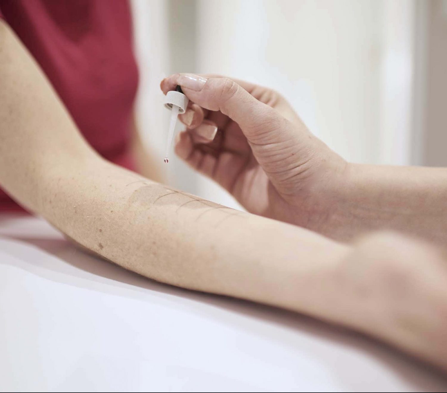 Allergietest auf der Haut - Pricktest - Hals Nasen Ohrenarzt Dr. Weinzierl Nürnberg